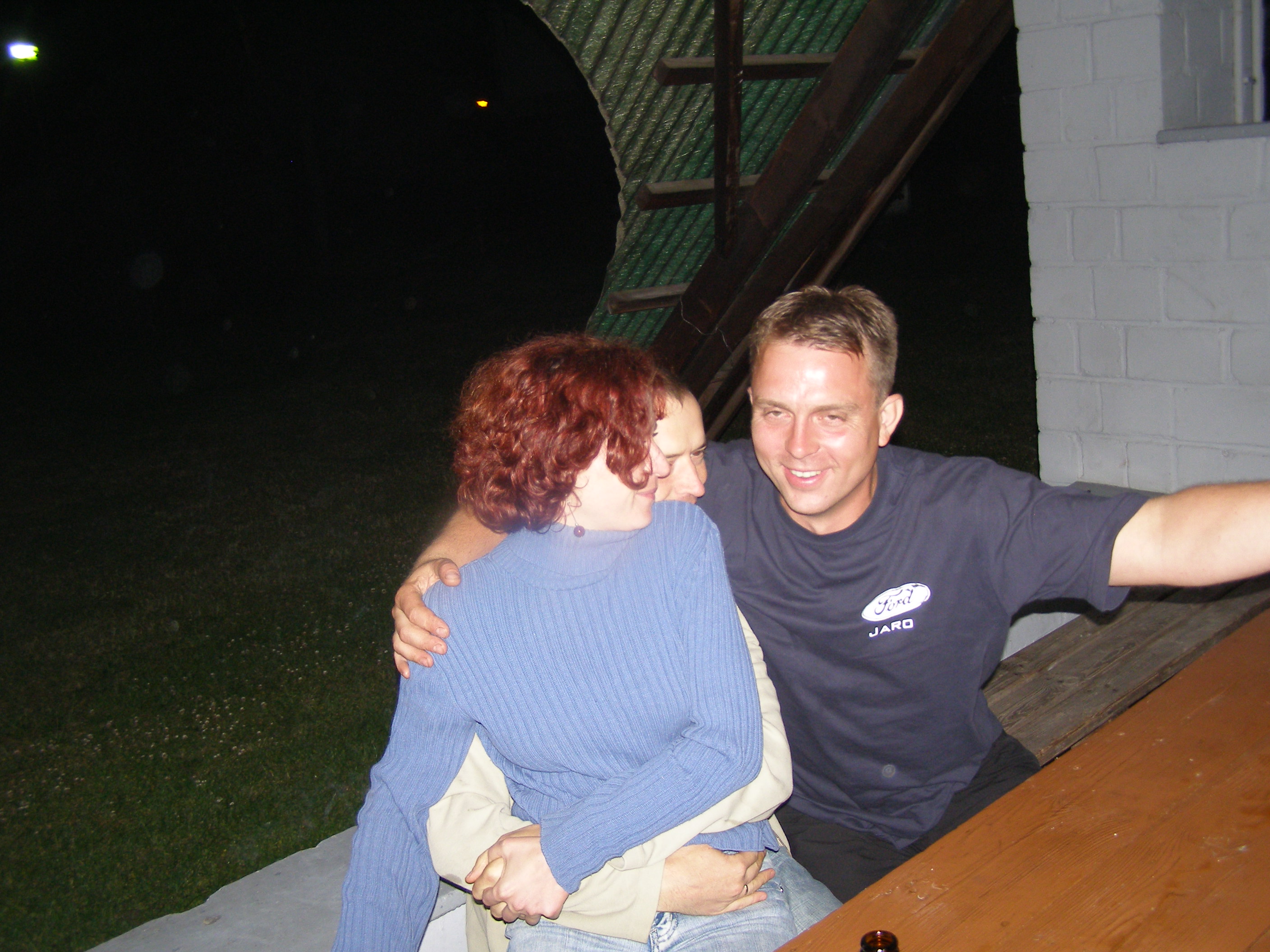 Imprezka na środku ośrodka.