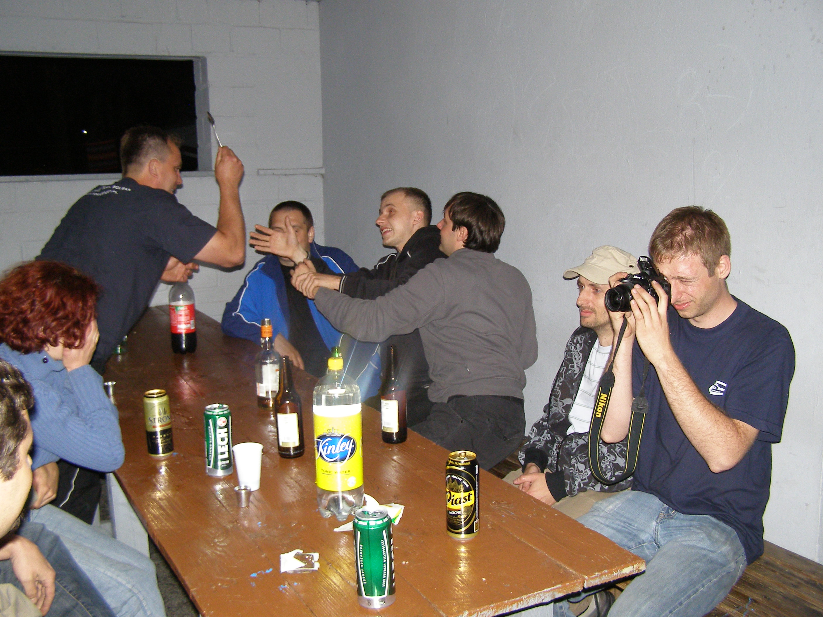 Imprezka na środku ośrodka.