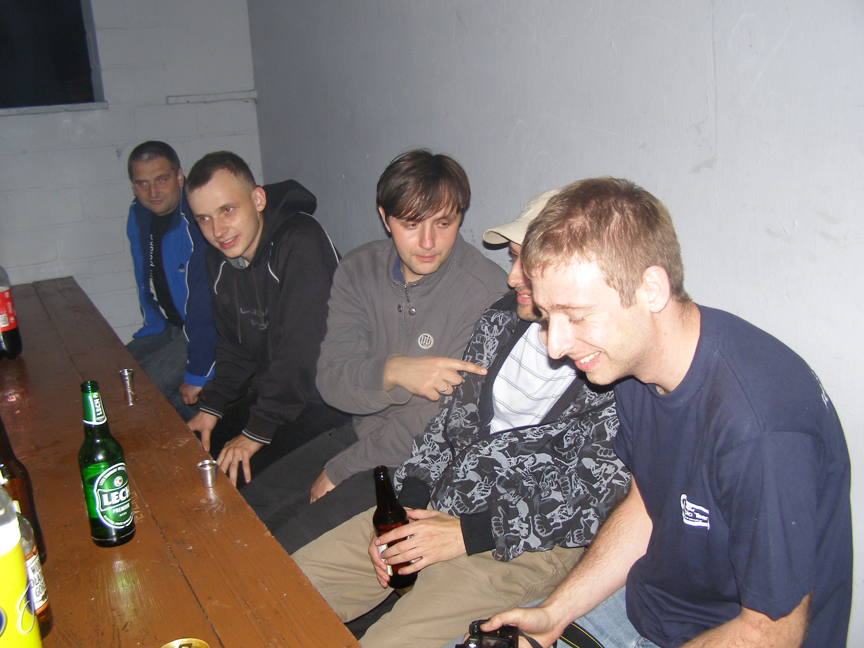 Imprezka na środku ośrodka.