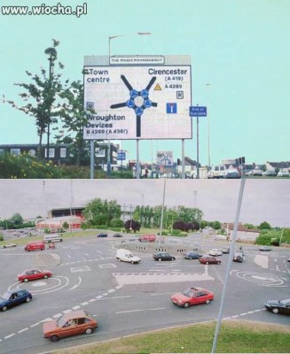 Bo u nas w Polsce są trudne skrzyżowania a w Anglii  :-P