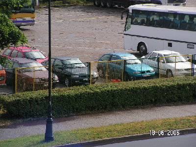 NASZE AUTKA NA PARKINGU NA WIŚŁˇ :)