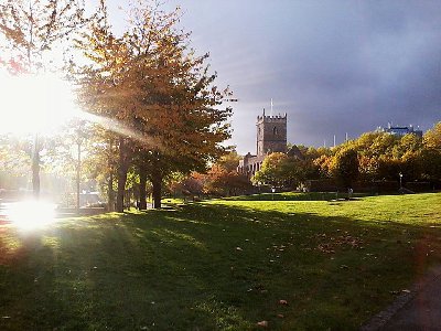Zielone tereny Bristolu ;-) dokładniej Castle Park