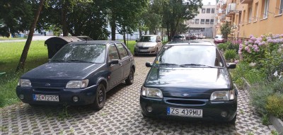 2x Ford Fiesta Futura Pro czyli niecodzienny obrazek