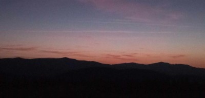 Widok na polską stronę Bieszczadów