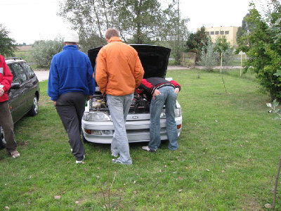 Zaraz po przyjeździe macha w górę i lustracja :)