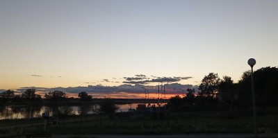 Po zachodzie słońca nad Odrą